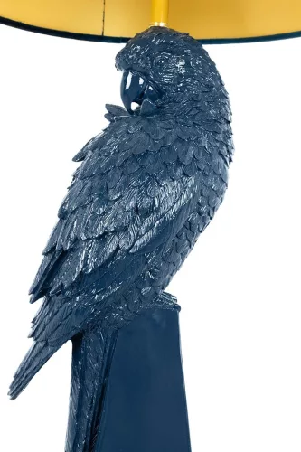 KARE Design Parrot Asztali Lámpa 84 cm Kék Papagáj Dekoratív
