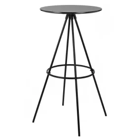 KING HOME LANZA 60 Bárasztal MDF Fekete Modern