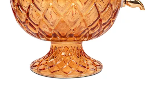 KARE Design Pineapple Ananász Italadagoló Borostyán Üveg