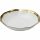 KARE Bell Porcelán Mélytányér Fehér-Arany 20 cm