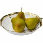 KARE Bell Porcelán Mélytányér Fehér-Arany 20 cm