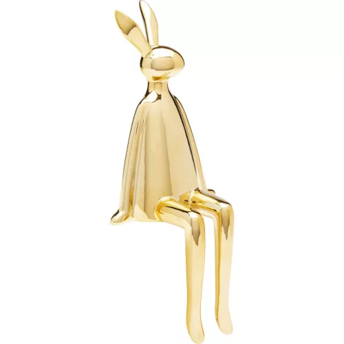 KARE Design Sitting Rabbit Arany Kerámia Dekorációs Figura 35 cm