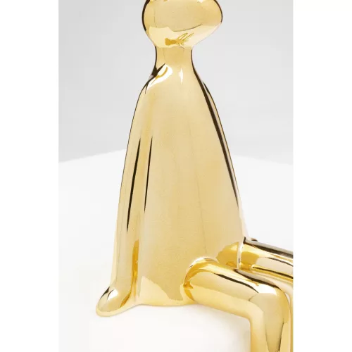 KARE Design Sitting Rabbit Arany Kerámia Dekorációs Figura 35 cm