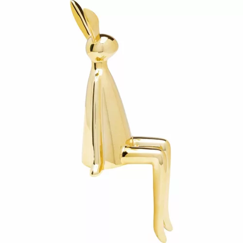KARE Design Sitting Rabbit Arany Kerámia Dekorációs Figura 35 cm
