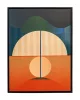 Kare Design Sunrise Modern Geometrikus Vászonkép Fekete Keretben