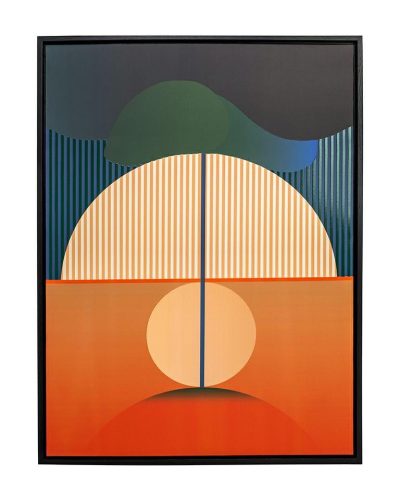 Kare Design Sunrise Modern Geometrikus Vászonkép Fekete Keretben