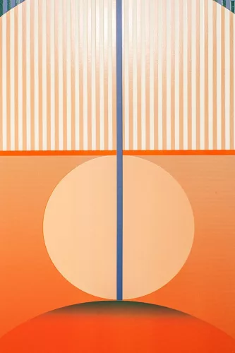 Kare Design Sunrise Modern Geometrikus Vászonkép Fekete Keretben