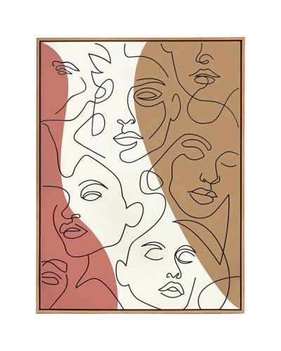 KARE Faccia Arte Tri Colore Vászonkép Absztrakt Művészeti 90x120