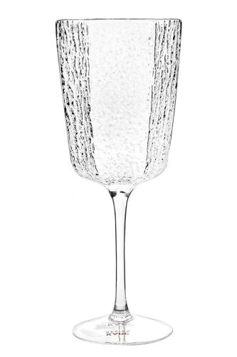 KARE Cascata Kézműves Texturált Borospohár 440ml Átlátszó