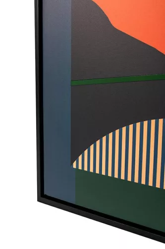 KARE Design Sunset Modern Művészeti Vászonkép Fekete Kerettel
