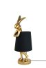 KARE Design Rabbit Asztali Lámpa Arany-Fekete 50cm