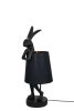 KARE Design Rabbit Asztali Lámpa Fekete Nyuszi 50cm