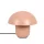 KARE Mushroom Acél Asztali Lámpa Barackszín 27 cm
