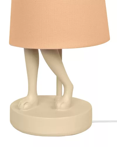 KARE Rabbit Asztali Lámpa Gyanta Barackszínű 50cm