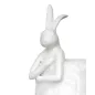 KARE Rabbit Fur Asztali Lámpa Műgyanta Fehér Ezüst 50cm
