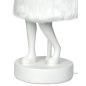KARE Rabbit Fur Asztali Lámpa Műgyanta Fehér Ezüst 50cm