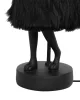 KARE Rabbit Fur Asztali Lámpa 50 cm Fekete Arany Műszőrme