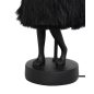 KARE Rabbit Fur Asztali Lámpa 50 cm Fekete Arany Műszőrme