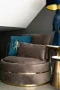 King Home Paris Home Lovas Díszpárna Zsenília Kék Elegáns
