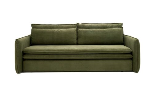 King Home Sense Slim Átalakítható Kanapé Kordszövet Világosbézs
