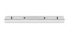 King Home Téglalap Alakú Króm Mennyezeti Lámpatartó 44 cm