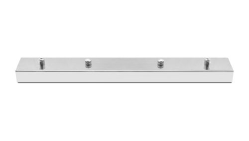 King Home Téglalap Alakú Króm Mennyezeti Lámpatartó 44 cm