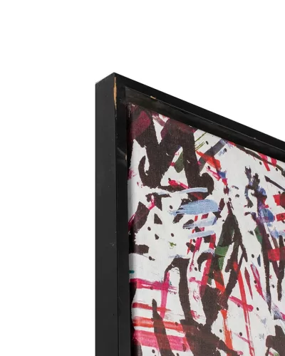 King Home Modernista Absztrakt Vászonkép Fekete-Fehér-Piros 135x195