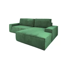 King Home PILLOW M Kord Sarokkanapé Ágyazható Zöld
