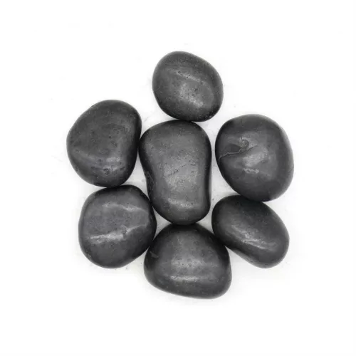 King Home dekoratív kavics 5-8 cm természetes kő fekete polírozott