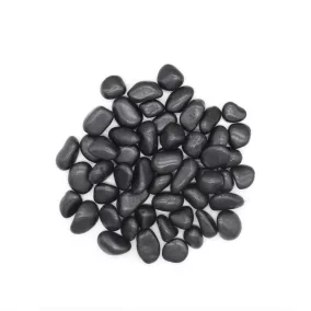   King Home dekorációs kavics 2-3 cm 20 kg természetes kő fekete polírozott