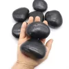 King Home dekorációs kavics 3-5 cm természetes kő fekete polírozott