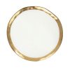 KARE Bell Porcelán Tányér Fehér-Arany 31 cm