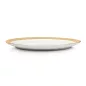 KARE Bell Porcelán Tányér Fehér-Arany 31 cm