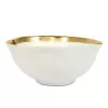 KARE Bell Porcelán Tál Fehér-Arany 15cm
