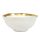 KARE Bell Porcelán Tál Fehér-Arany 15cm