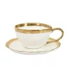 KARE Bell Porcelán Teáscsésze Fehér-Arany