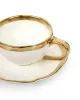 KARE Bell Porcelán Teáscsésze Fehér-Arany