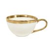 KARE Bell Porcelán Teáscsésze Fehér-Arany