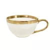 KARE Bell Porcelán Teáscsésze Fehér-Arany