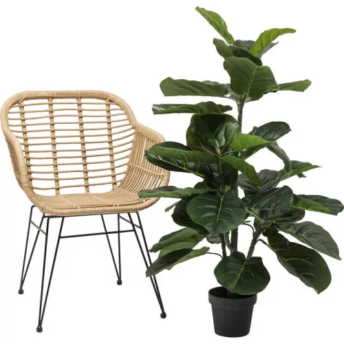 KARE Fiddle Leaf Műnövény Dekoráció 120 cm