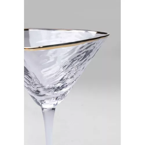 KARE Hommage Martini Kristálypohár Arany Szegéllyel 240ml