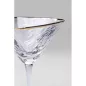 KARE Hommage Martini Kristálypohár Arany Szegéllyel 240ml