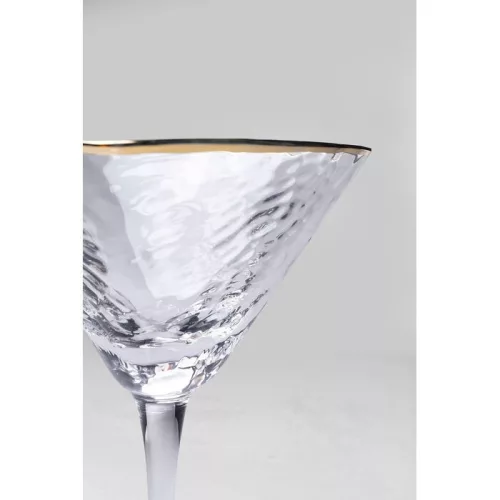 KARE Hommage Martini Kristálypohár Arany Szegéllyel 240ml