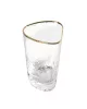 Kare Design Hommage Kézműves Üvegpohár Arany Szegéllyel 450ml