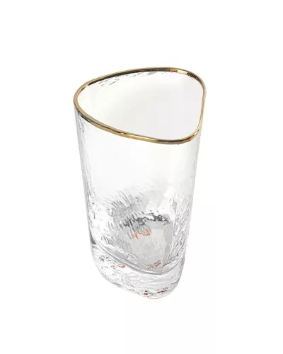 Kare Design Hommage Kézműves Üvegpohár Arany Szegéllyel 450ml