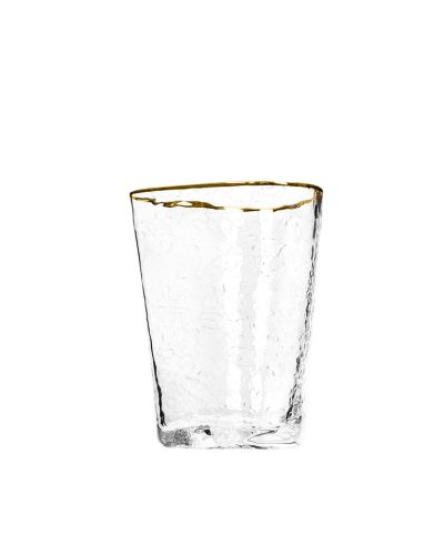 KARE Hommage Kézműves Üvegpohár Arany Szegéllyel 300ml