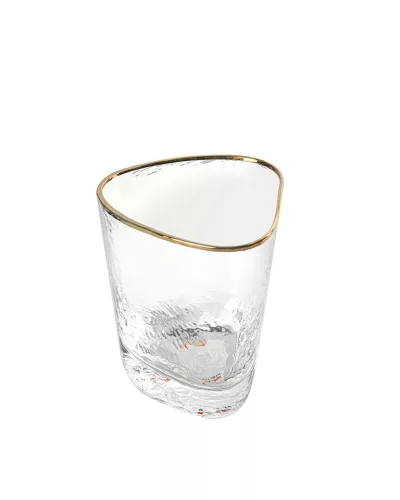 KARE Hommage Kézműves Üvegpohár Arany Szegéllyel 300ml