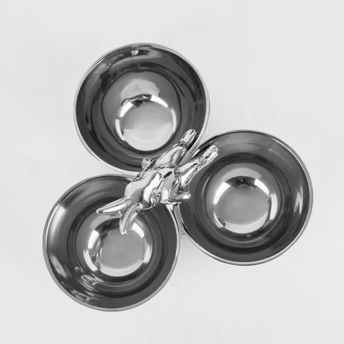 Kare Design Bunny Tre Alumínium Előételes Tál Nyuszi Díszítéssel