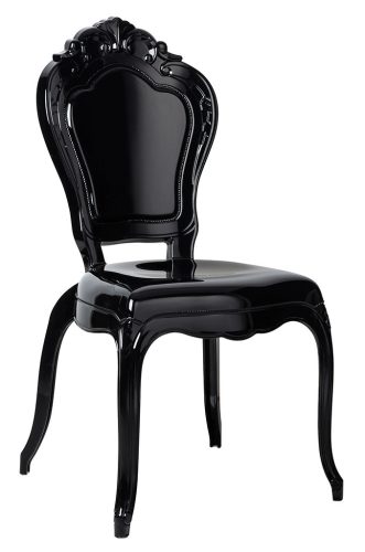 King Home KING Glamour Polikarbonát Szék Fekete