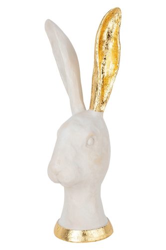 Kare Design Bunny Gold Fehér-Arany Nyúl Dekorációs Szobor